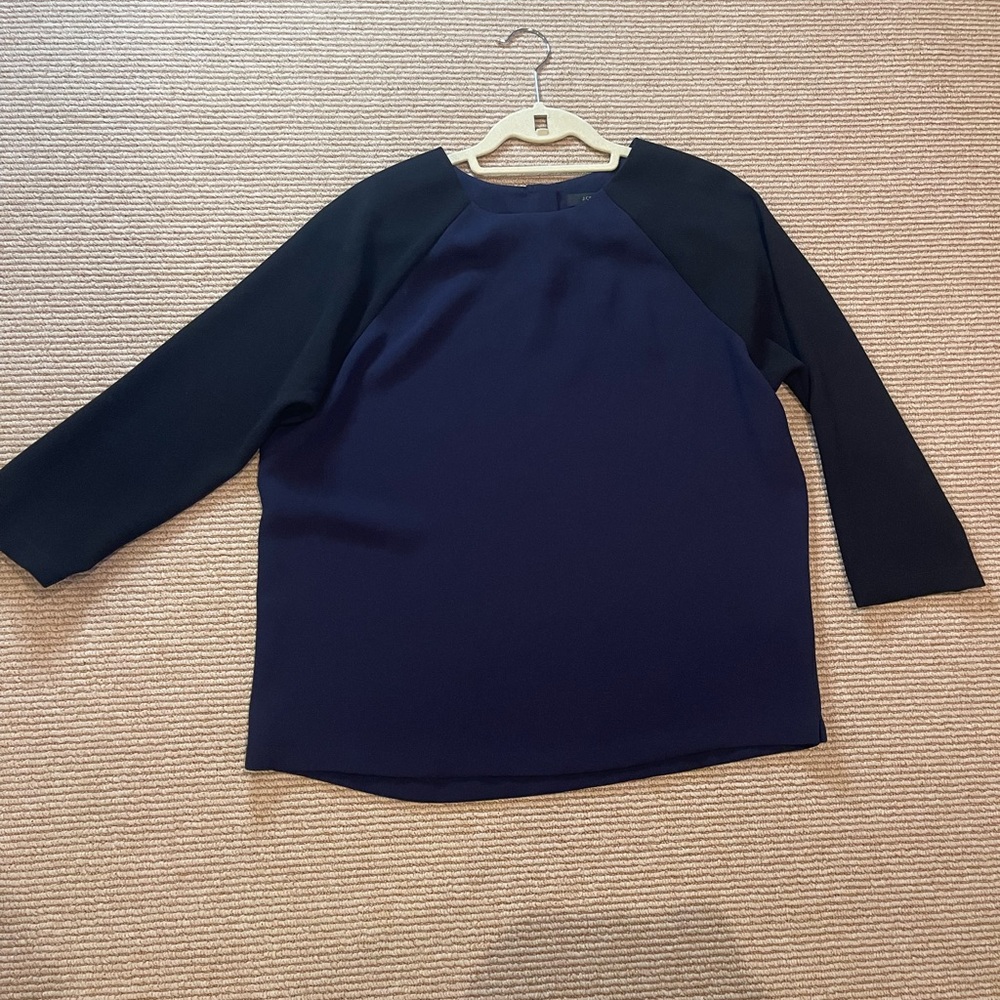 J. Crew Navy and Black Women's Blouse